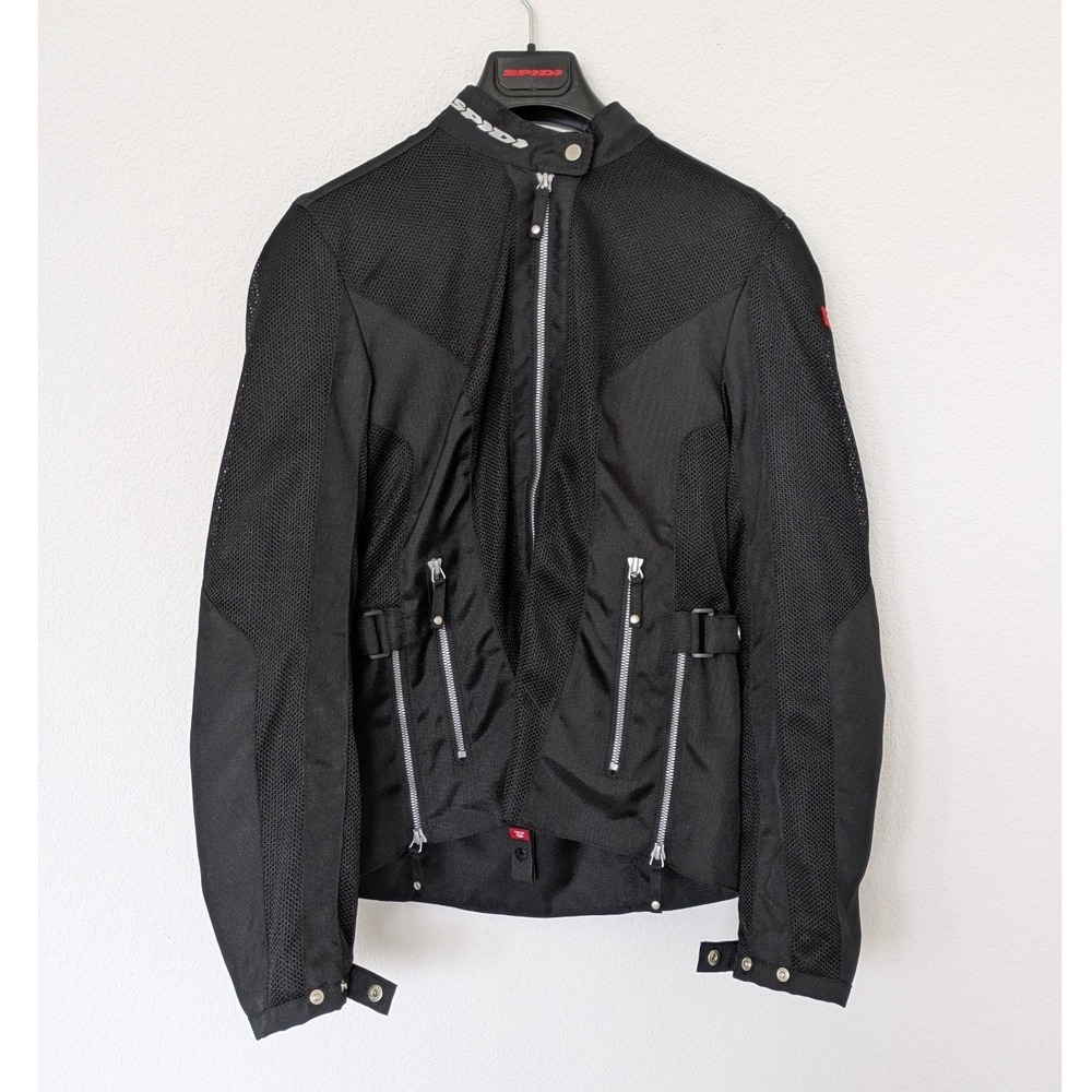 Spidi Summernet Lady Motorcycle Jacket Sz S Black Mesh CE Armor‎ T188 Moto Biker